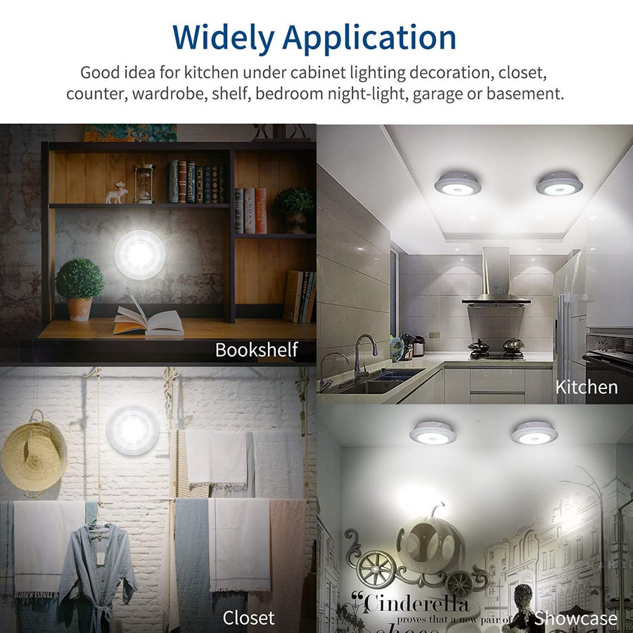 LED Puck Lights with Remote Control LED Puck Lights with Remote Control