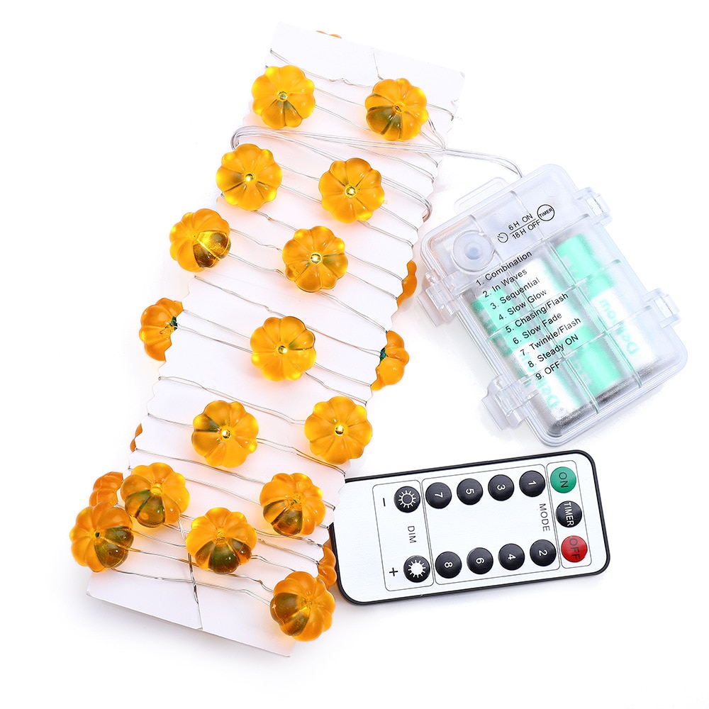 LED Pumpkin Light String with Remote Control LED Pumpkin Light String with Remote Control