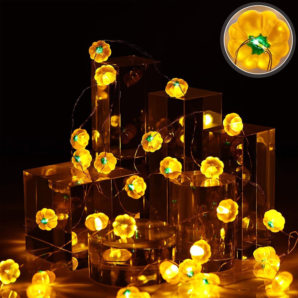 LED Pumpkin Light String with Remote Control LED Pumpkin Light String with Remote Control