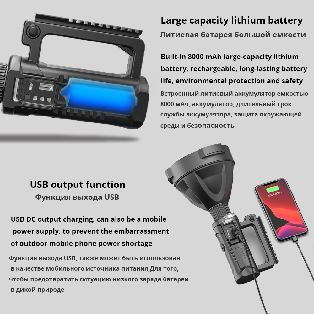 LED Rechargeable Super Bright Flashlight LED Rechargeable Super Bright Flashlight