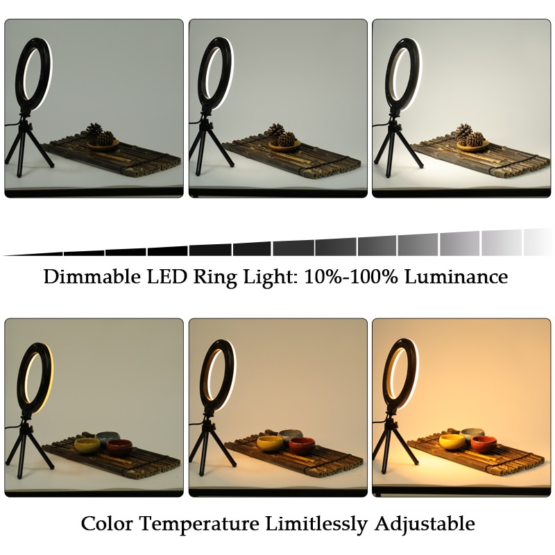 LED Ring Light 6″ Dimmable Light LED Ring Light 6″ Dimmable Light