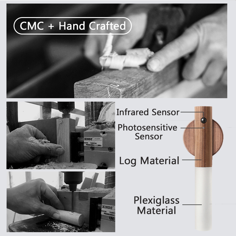 LED Sensor Light Wood Lamp LED Sensor Light Wood Lamp
