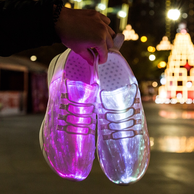 LED Shoes Fiber Optic Light Up Sneakers LED Shoes Fiber Optic Light Up Sneakers