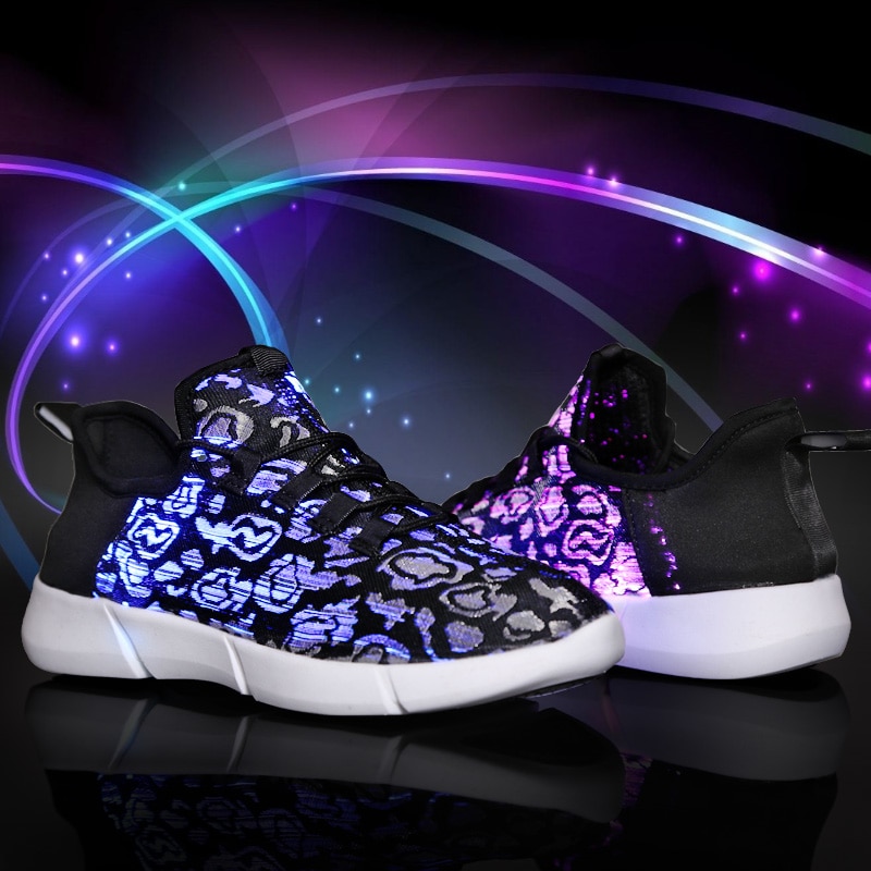 LED Shoes Fiber Optic Light Up Sneakers LED Shoes Fiber Optic Light Up Sneakers