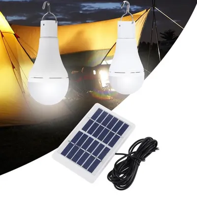 LED Solar Lamp Bulb Outdoor Waterproof Portable Solar Garden Hanging Light Hiking Fishing Emergency Lights LED Solar Lamp Bulb Outdoor Waterproof Portable Solar Garden Hanging Light Hiking Fishing Emergency Lights