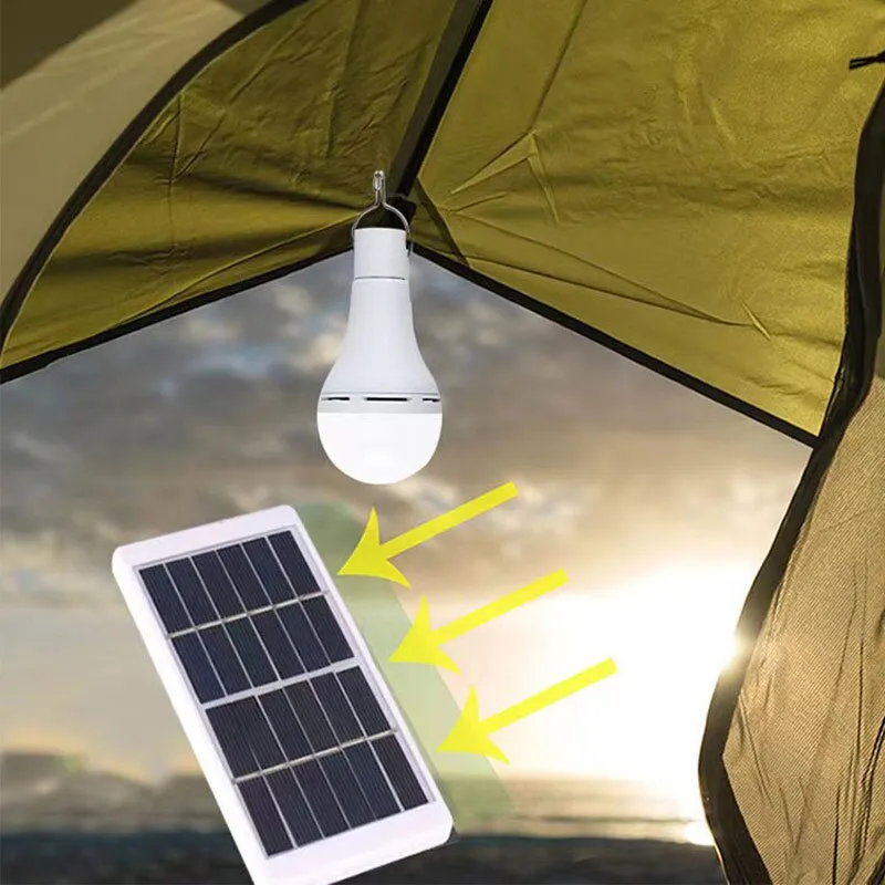 LED Solar Lamp Bulb Outdoor Waterproof Portable Solar Garden Hanging Light Hiking Fishing Emergency Lights LED Solar Lamp Bulb Outdoor Waterproof Portable Solar Garden Hanging Light Hiking Fishing Emergency Lights