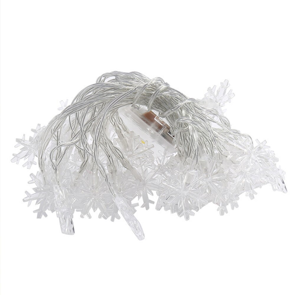 LED String Battery Operated Snowflake Lights