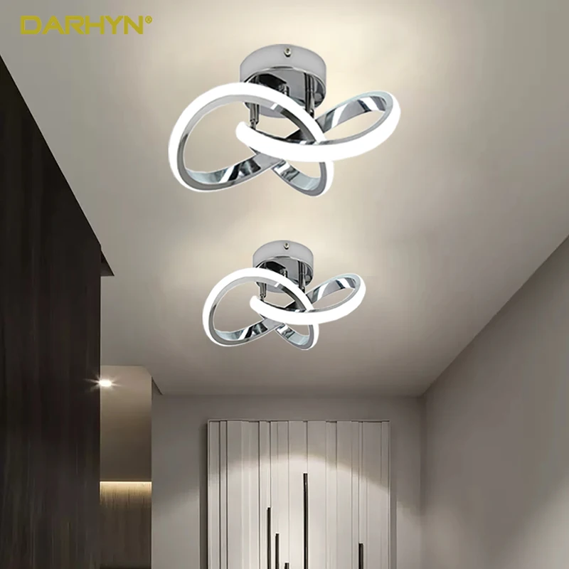 LED Strip Aisle Ceiling Lights Modern Minimalist Living Room Lamps For Balcony Entrance Staircase Home Decor Fixtures