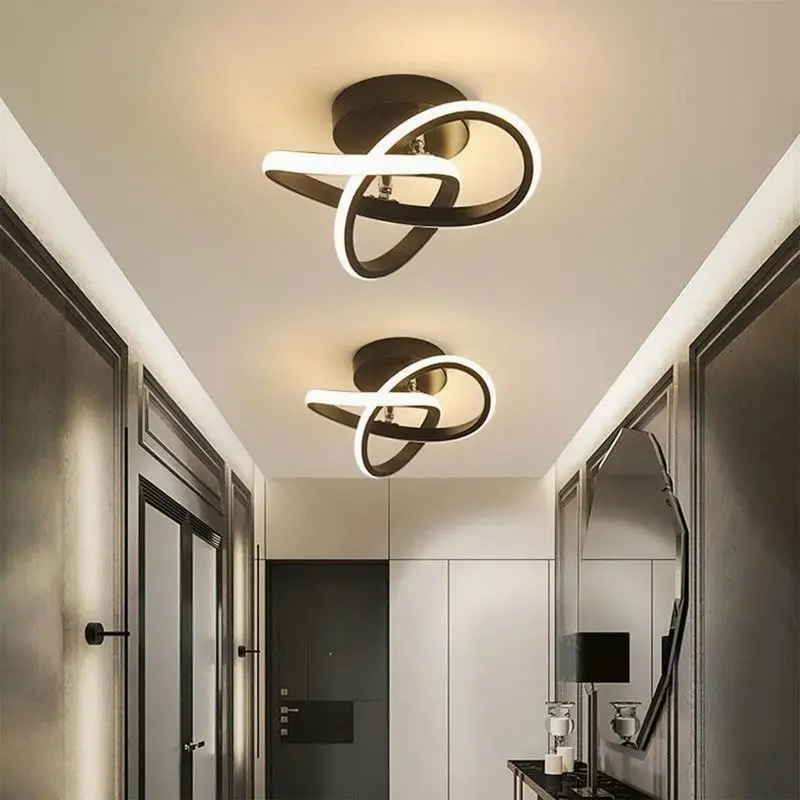 LED Strip Aisle Ceiling Lights Modern Minimalist Living Room Lamps For Balcony Entrance Staircase Home Decor Fixtures
