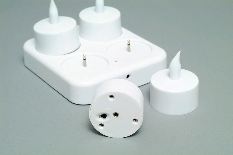 LED Tealight Candles Rechargeable Candles (4 pcs)