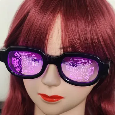 LED Technology Luminous Glasses Conan Same Funny Personality Performance Glasses Cosplay Props KTV Bar Party Decoration LED Technology Luminous Glasses Conan Same Funny Personality Performance Glasses Cosplay Props KTV Bar Party Decoration