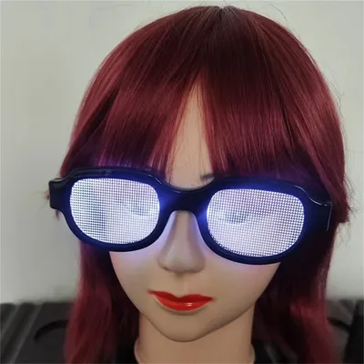 LED Technology Luminous Glasses Conan Same Funny Personality Performance Glasses Cosplay Props KTV Bar Party Decoration LED Technology Luminous Glasses Conan Same Funny Personality Performance Glasses Cosplay Props KTV Bar Party Decoration