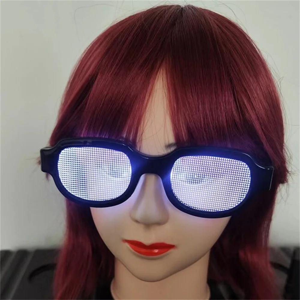 LED Technology Luminous Glasses Conan Same Funny Personality Performance Glasses Cosplay Props KTV Bar Party Decoration LED Technology Luminous Glasses Conan Same Funny Personality Performance Glasses Cosplay Props KTV Bar Party Decoration