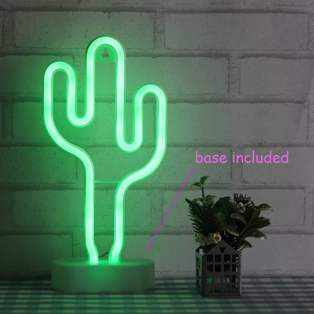 LED USB Cactus Neon Light