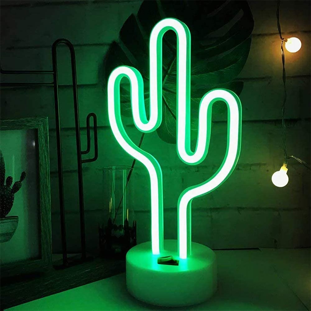 LED USB Cactus Neon Light