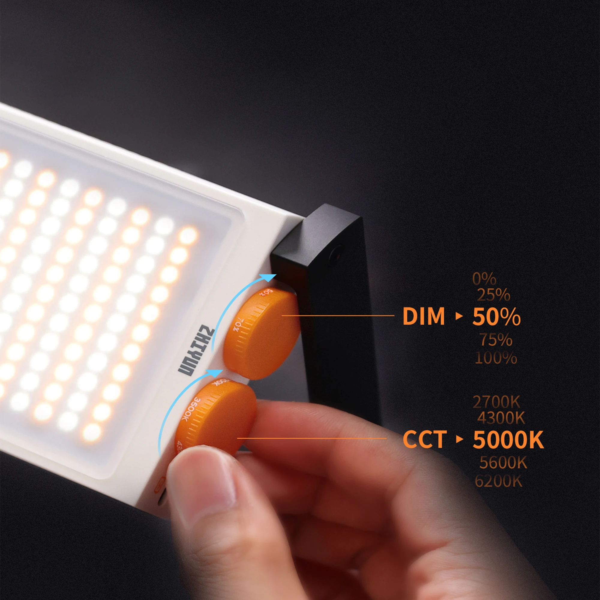 LED Video Light FIVERAY M40 40W Bi-Color Portable Light Panel for Photography Built-in Fans Support PD Fast Charge LED Video Light FIVERAY M40 40W Bi-Color Portable Light Panel for Photography Built-in Fans Support PD Fast Charge