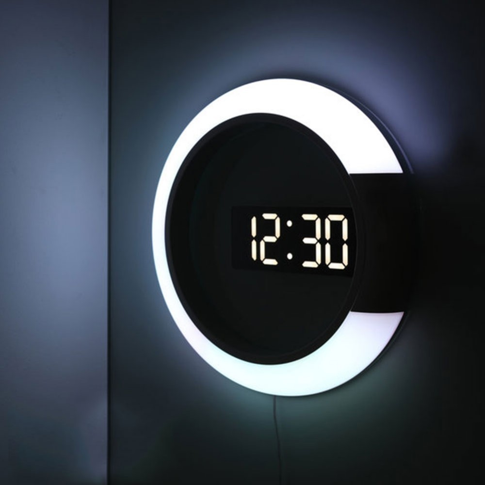 LED Wall Clock Digital Night Light LED Wall Clock Digital Night Light