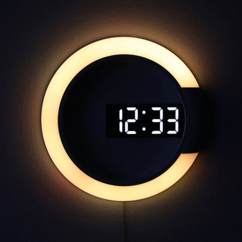 LED Wall Clock Digital Night Light LED Wall Clock Digital Night Light