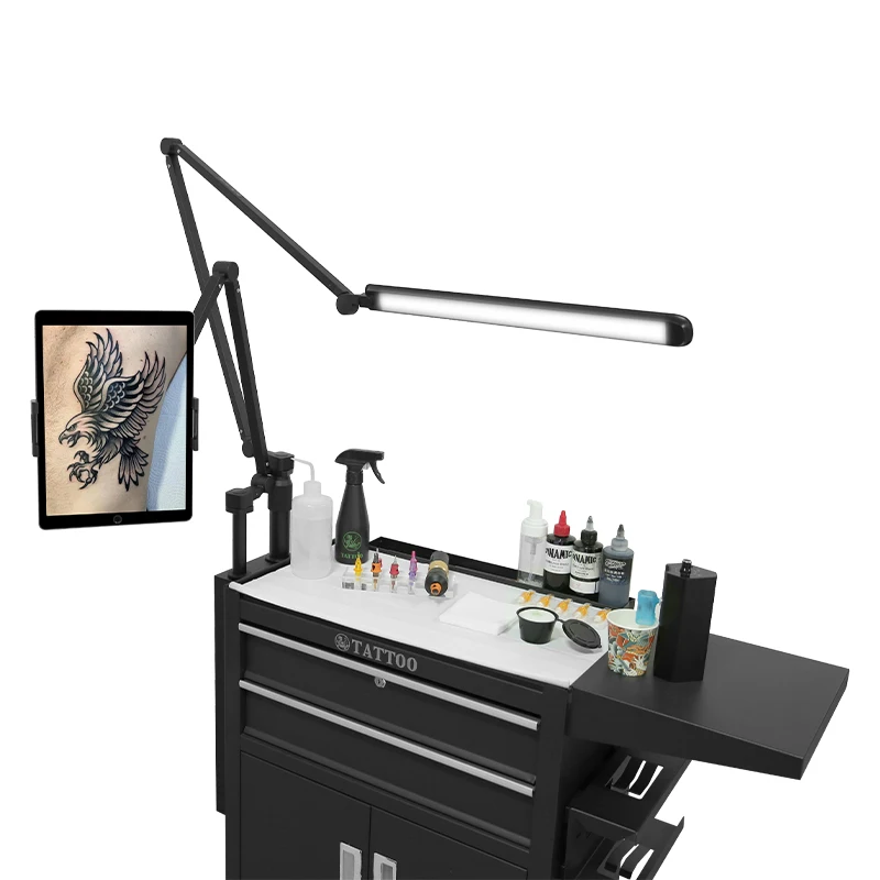 LED Wall Lights with Mobile Holder Adjustable Angle Led Wall lamp Remote Control Led room light Tattoo Equipment