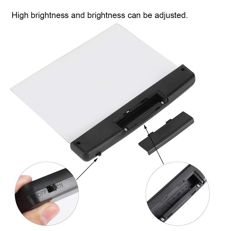 LED Wireless Book Lamp Dormitory Night Reading Eye Protection AAA Battery LED Creative 17cm Portable Table Lamp for