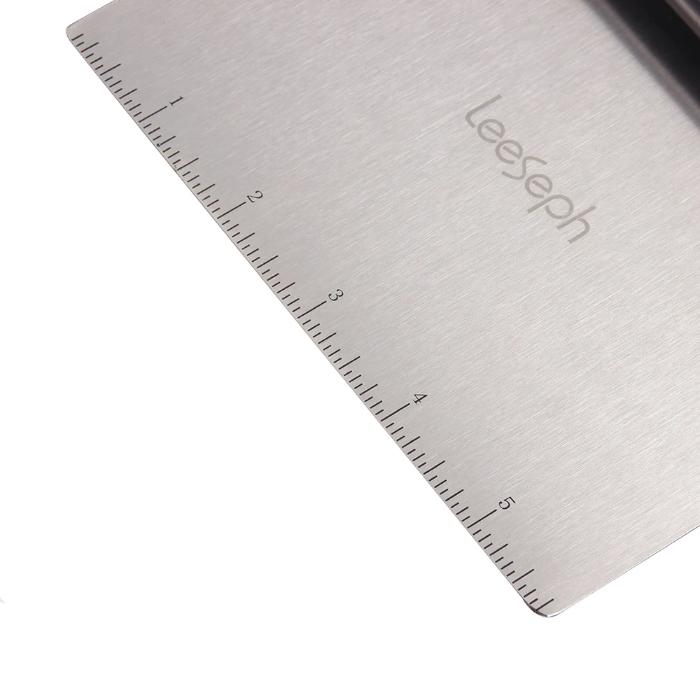 Leeseph Multi-purpose Stainless Steel Scraper & Chopper, Dough Scraper, Pizza Dough Cutter , kitchen tools