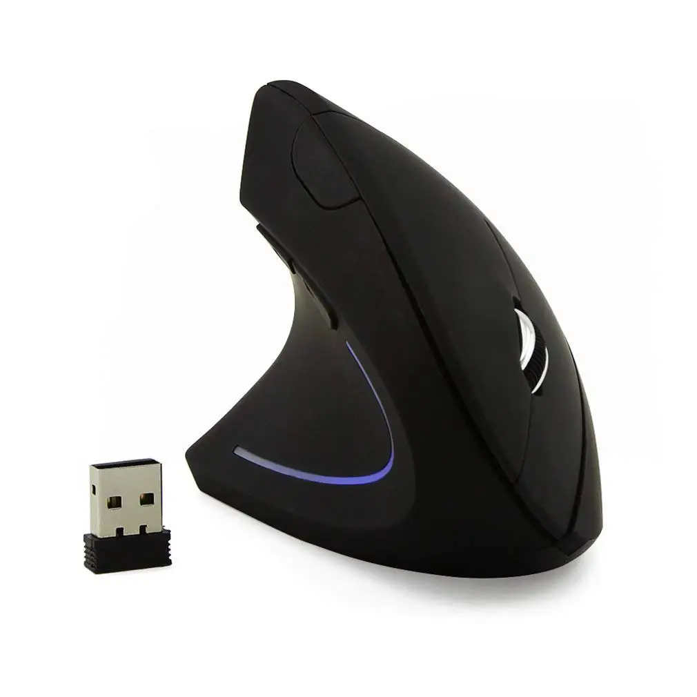 Left Hand Wireless Vertical Mouse Ergonomic Rechargeable 1600DPI Office Mause Mute Optical Mice with RGB For Laptop Left Hand Wireless Vertical Mouse Ergonomic Rechargeable 1600DPI Office Mause Mute Optical Mice with RGB For Laptop