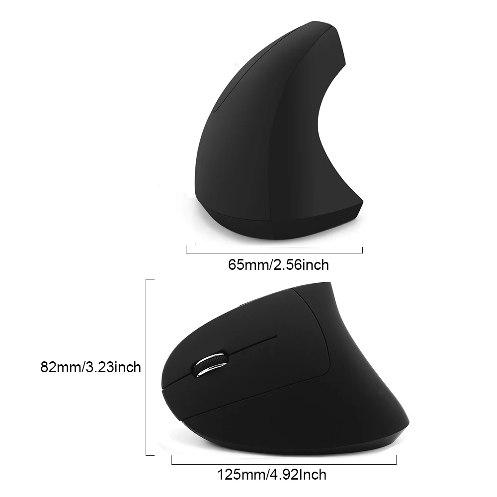 Left Hand Wireless Vertical Mouse Ergonomic Rechargeable 1600DPI Office Mause Mute Optical Mice with RGB For Laptop Left Hand Wireless Vertical Mouse Ergonomic Rechargeable 1600DPI Office Mause Mute Optical Mice with RGB For Laptop