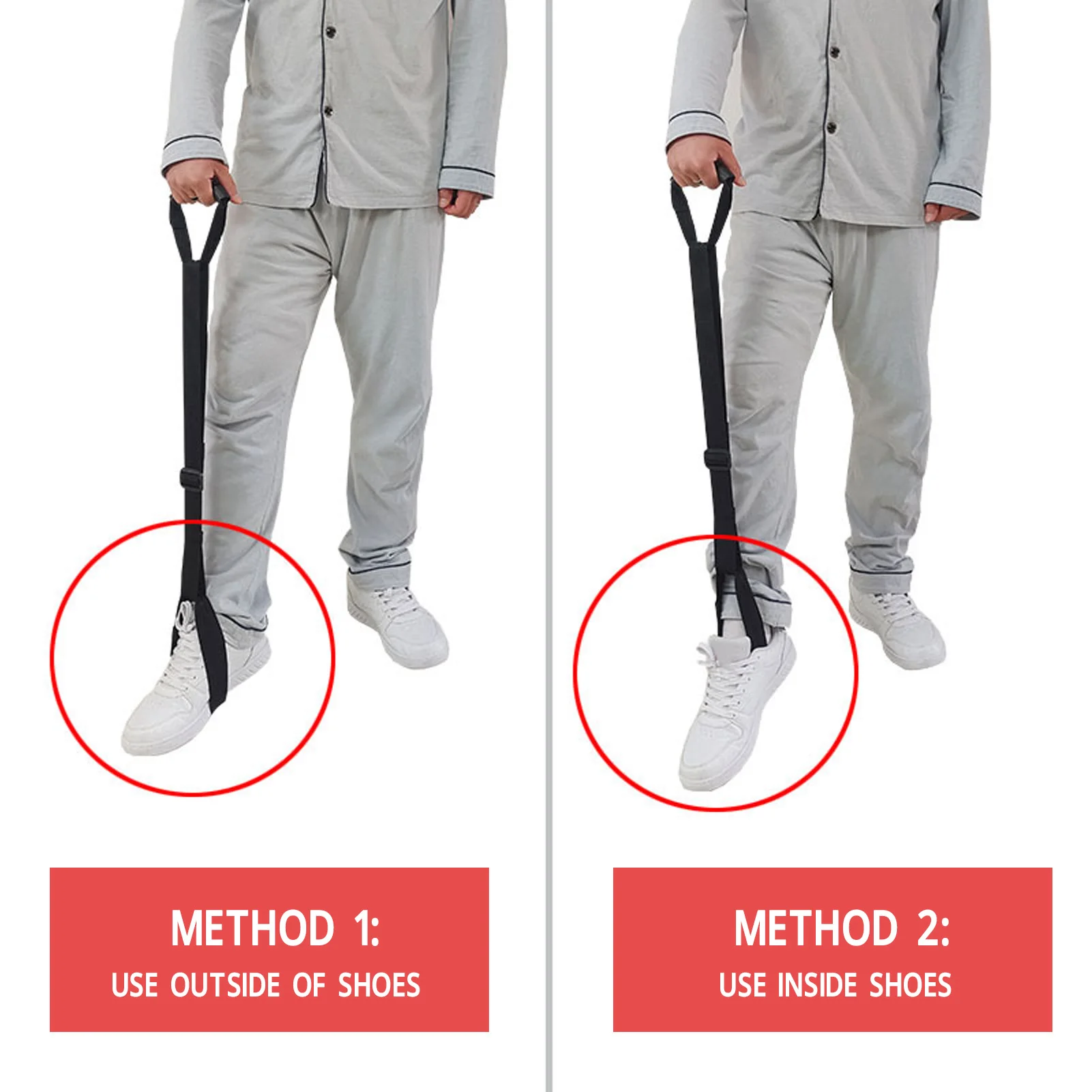 Leg Lifter Mobility Tool Leg Lifter Strap Safety Nylon Assistant Leg Lifter Mobility Aid For Elderly Disability