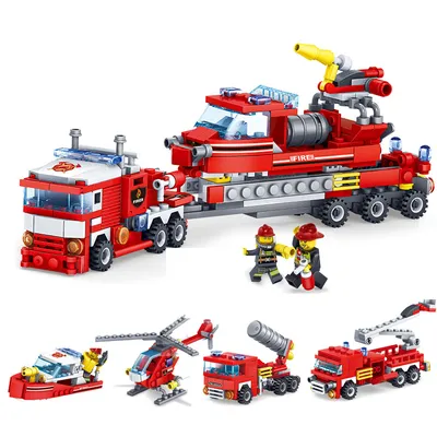 Lego Blocks DIY Fire Fighting Toys (348 pieces) Lego Blocks DIY Fire Fighting Toys (348 pieces)