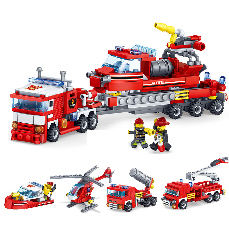 Lego Blocks DIY Fire Fighting Toys (348 pieces) Lego Blocks DIY Fire Fighting Toys (348 pieces)