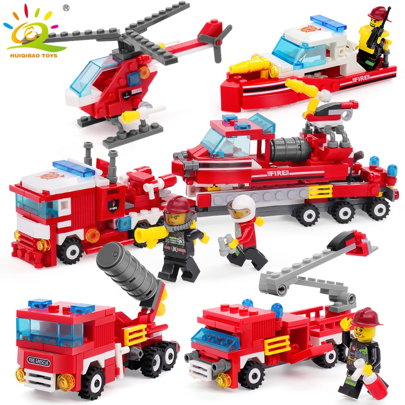 Lego Blocks DIY Fire Fighting Toys (348 pieces) Lego Blocks DIY Fire Fighting Toys (348 pieces)