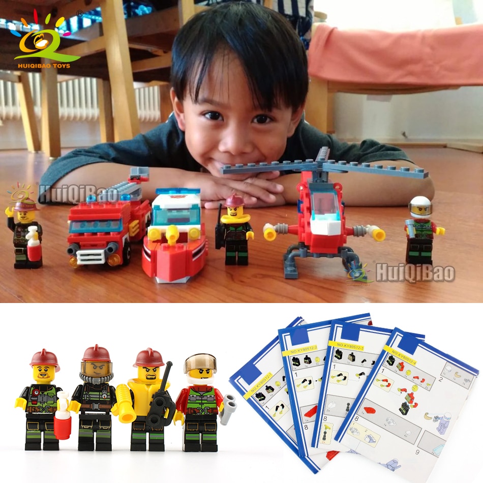 Lego Blocks DIY Fire Fighting Toys (348 pieces) Lego Blocks DIY Fire Fighting Toys (348 pieces)