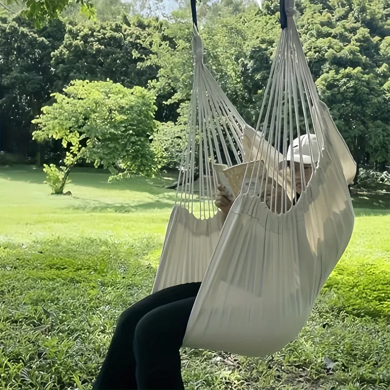 Leisure Fabric Hammock Chair Outdoor Swing Chair Hammock Dormitory Hammock Chair Anti Rollover Hammock (With Storage Leisure Fabric Hammock Chair Outdoor Swing Chair Hammock Dormitory Hammock Chair Anti Rollover Hammock (With Storage