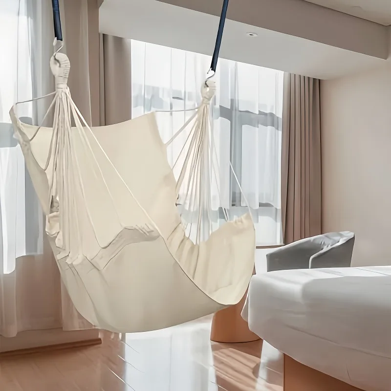 Leisure Fabric Hammock Chair Outdoor Swing Chair Hammock Dormitory Hammock Chair Anti Rollover Hammock (With Storage Leisure Fabric Hammock Chair Outdoor Swing Chair Hammock Dormitory Hammock Chair Anti Rollover Hammock (With Storage