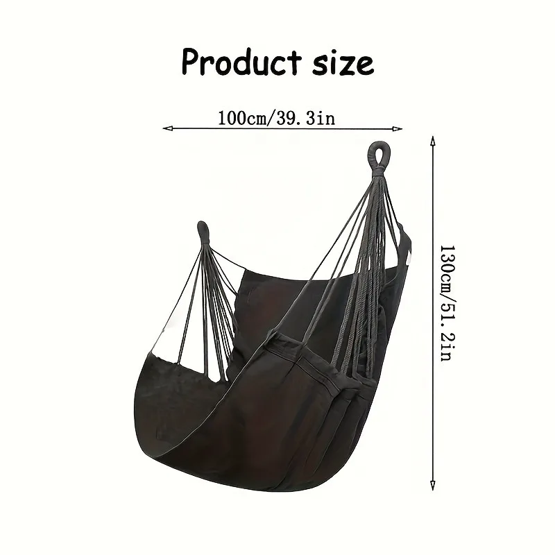 Leisure Fabric Hammock Chair Outdoor Swing Chair Hammock Dormitory Hammock Chair Anti Rollover Hammock (With Storage Leisure Fabric Hammock Chair Outdoor Swing Chair Hammock Dormitory Hammock Chair Anti Rollover Hammock (With Storage