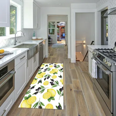 Lemon Kitchen Rug Non Slip Mat