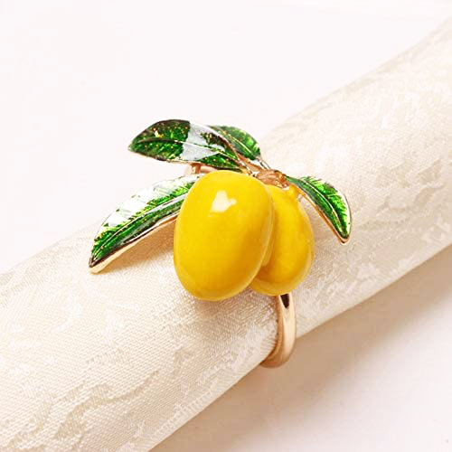 Lemon Napkin Rings Table Decoration (8Pcs) Lemon Napkin Rings Table Decoration (8Pcs)