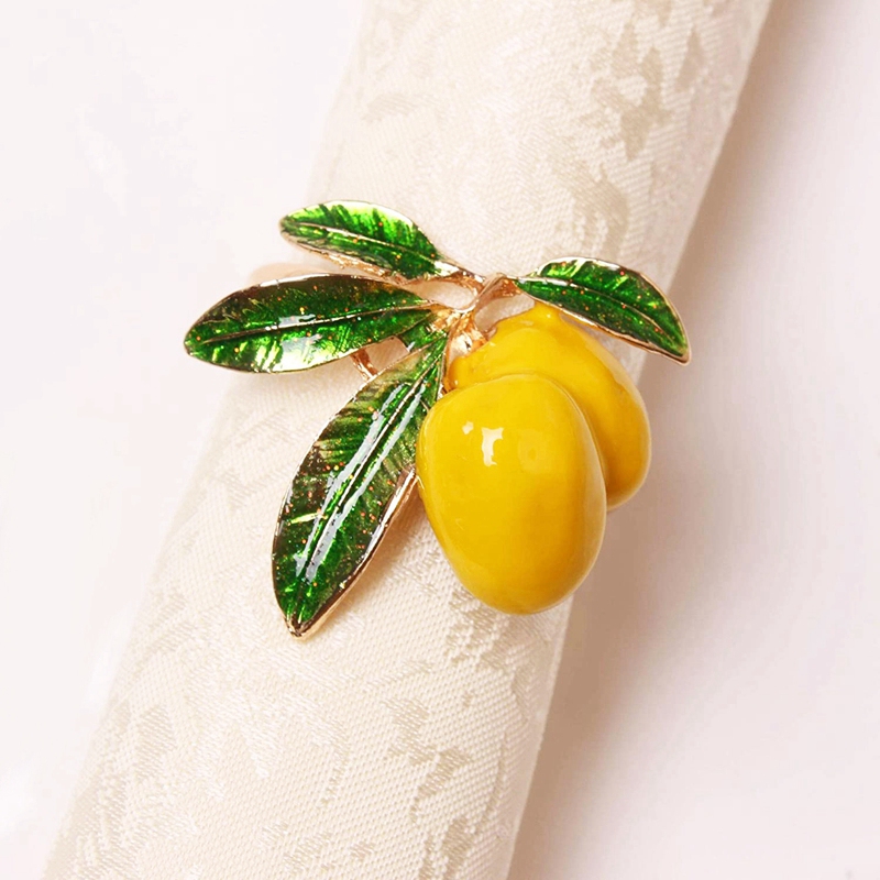 Lemon Napkin Rings Table Decoration (8Pcs) Lemon Napkin Rings Table Decoration (8Pcs)