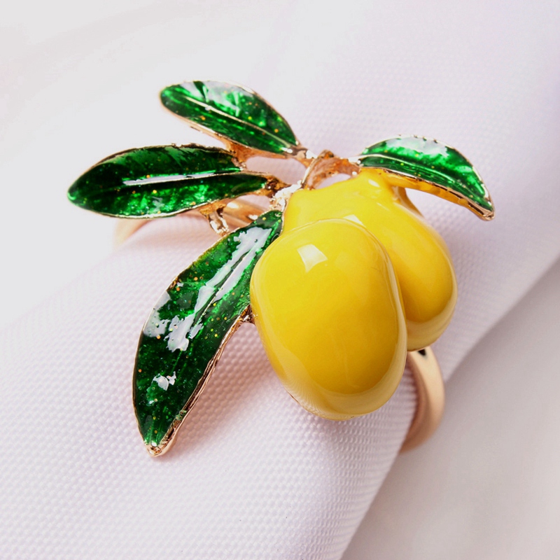 Lemon Napkin Rings Table Decoration (8Pcs) Lemon Napkin Rings Table Decoration (8Pcs)