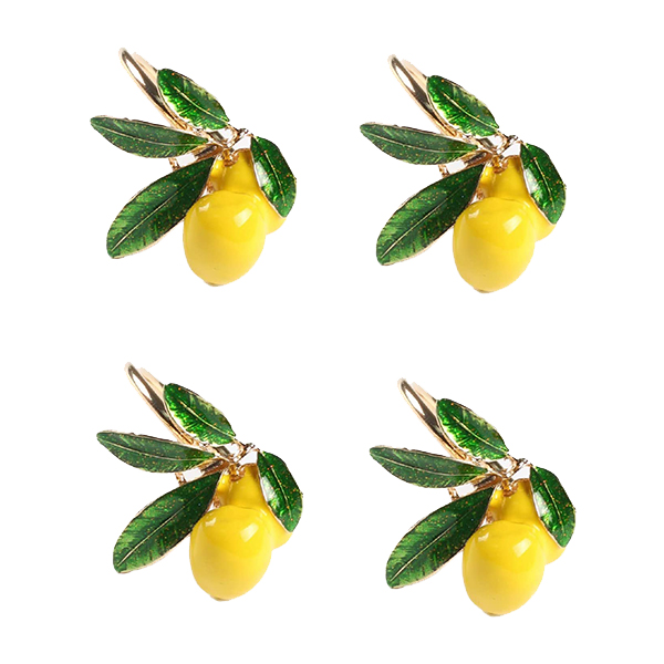 Lemon Napkin Rings Table Decoration (8Pcs) Lemon Napkin Rings Table Decoration (8Pcs)