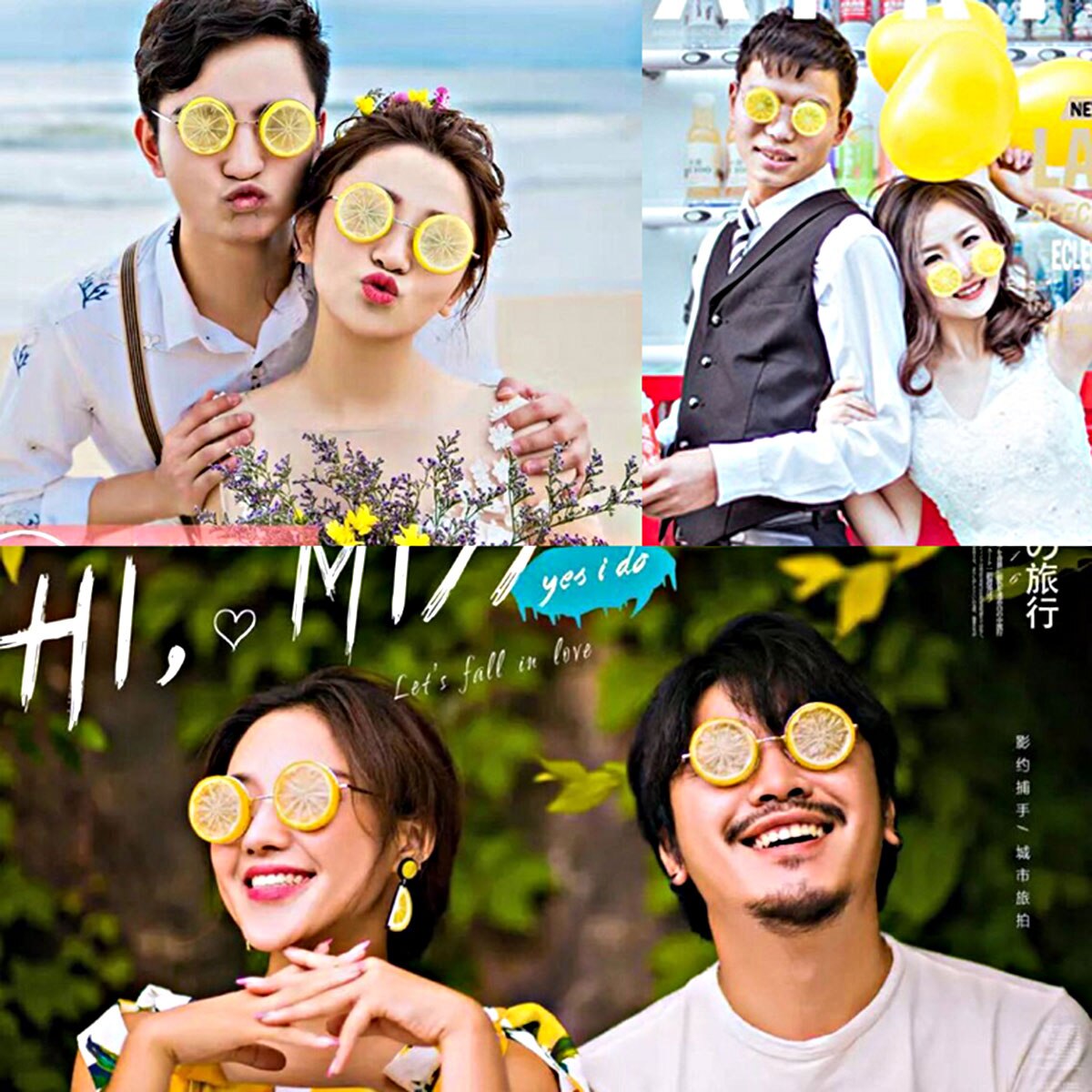 Lemon Sunglasses Funny Eyewear