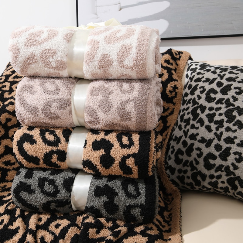 Leopard Print Blanket Bedspread