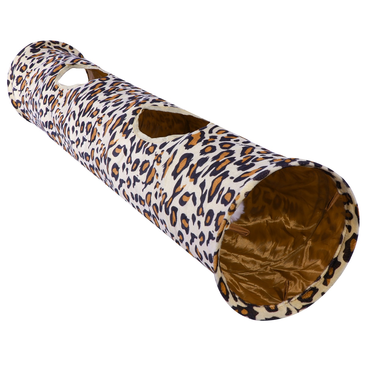 Leopard Print Plush Rabbit Play Tunnel