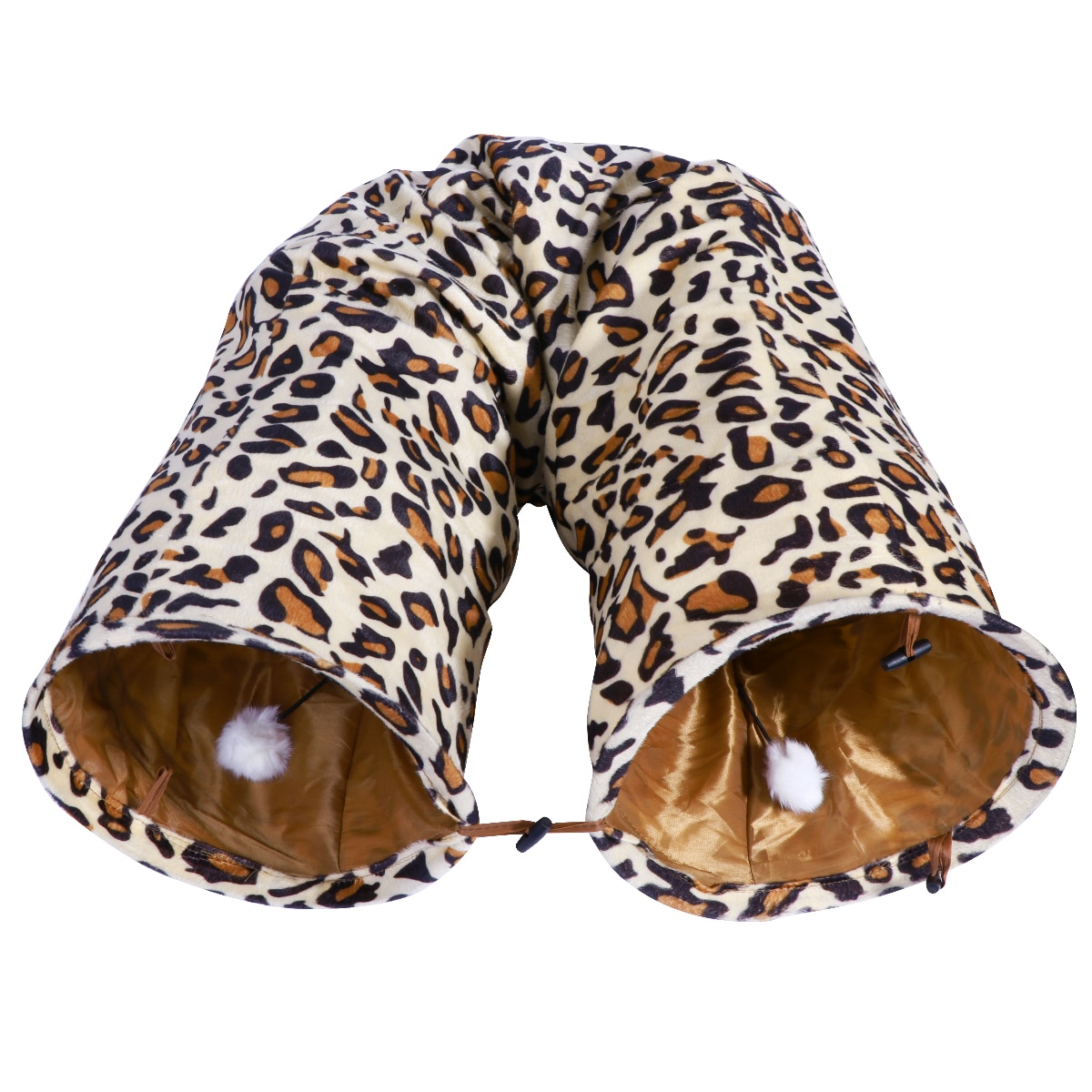 Leopard Print Plush Rabbit Play Tunnel