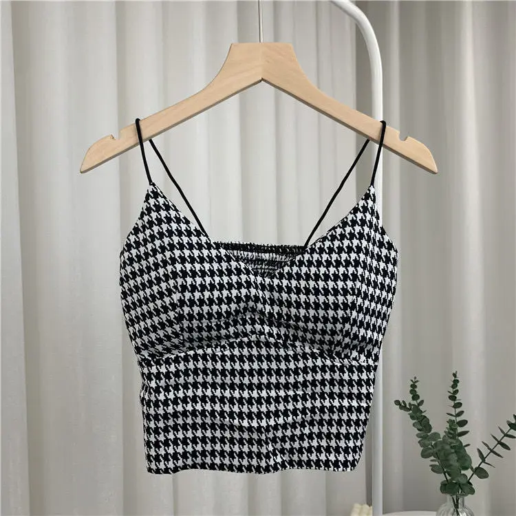 Leopard Print Seamless Crop Top Camisole for Women Ice Silk Vintage Y2k Tube Top Corset Sexy Coquette Push up Padded Bra Leopard Print Seamless Crop Top Camisole for Women Ice Silk Vintage Y2k Tube Top Corset Sexy Coquette Push up Padded Bra
