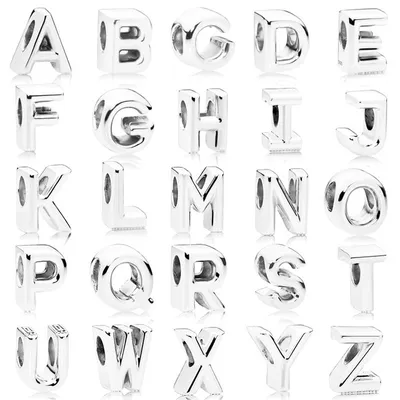 Letter Beads Alphabet Charms Jewelry