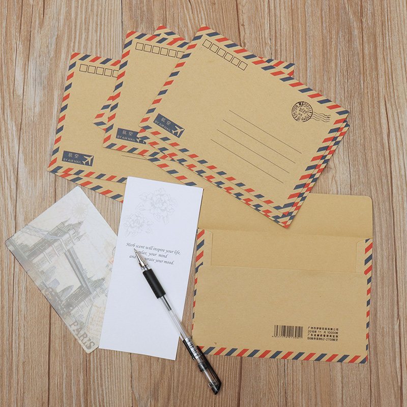 Letter Envelope Vintage Stationery Set (8 pcs)