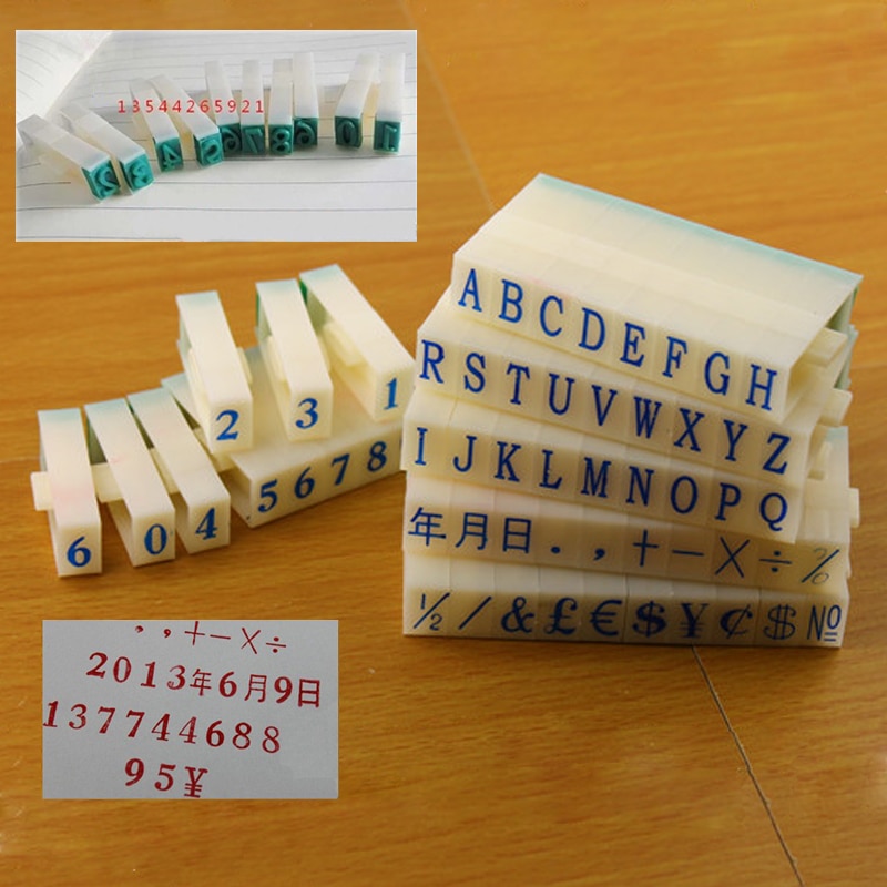 Letter Stamps DIY Ink Print