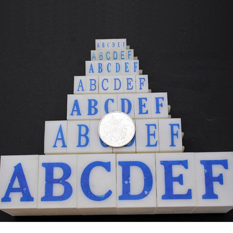 Letter Stamps DIY Ink Print