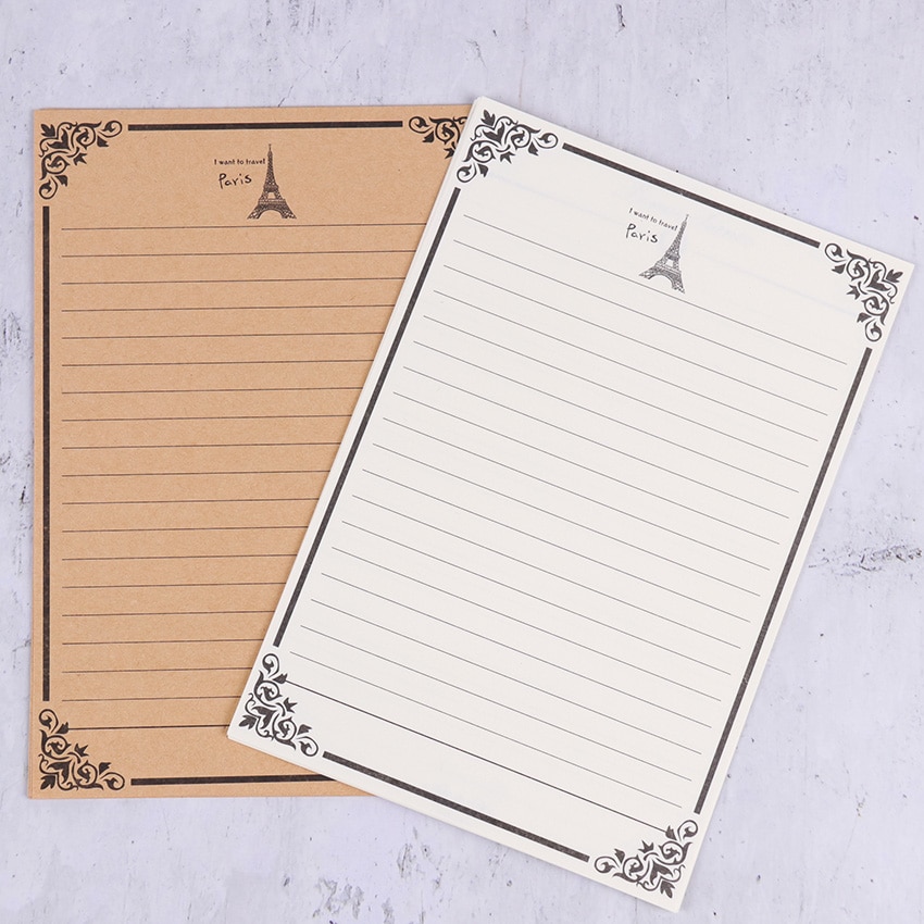 Letter Stationery 8-Piece Vintage Papers Letter Stationery 8-Piece Vintage Papers